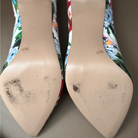 Jessica Simpson Multicolor Floral Heels - Picture 12 of 12